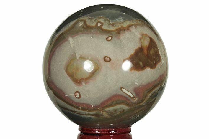 Polished Polychrome Jasper Sphere - Madagascar #209955